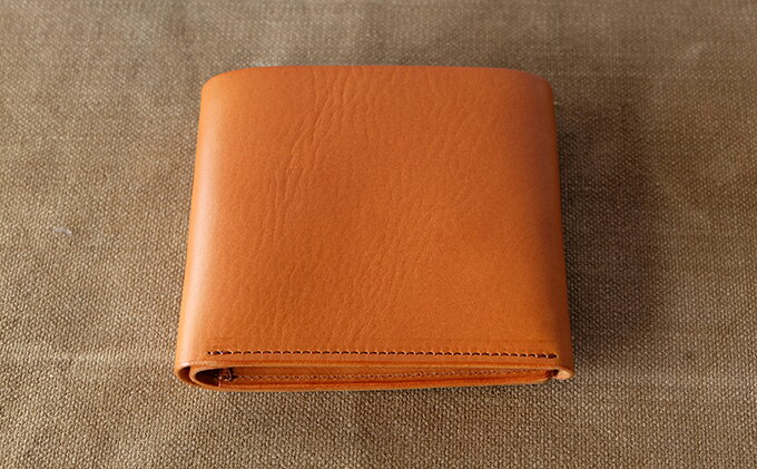 【ふるさと納税】植物タンニンレザーの二つ折財布(赤茶) プレゼント 女性 オシャレ 男性 ギフト ファッション小物 さいふ 革製品 サムネイル3