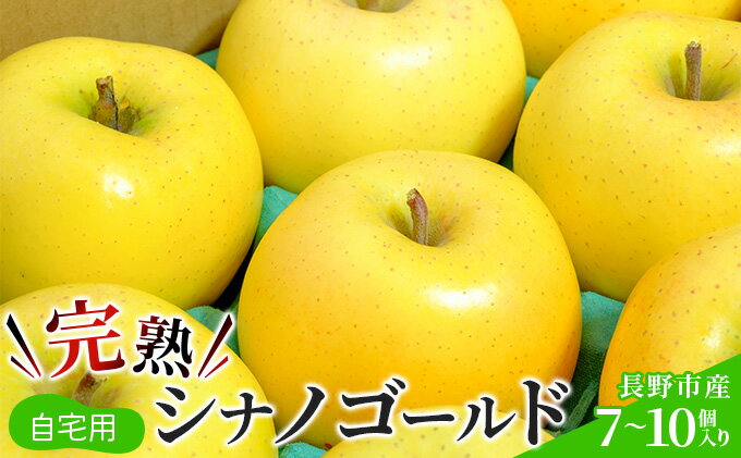 【ふるさと納税】ご自宅用　完熟シナノゴールド 7-10個入り 果物 りんご フルーツ デザート 食後 長野りんご 信州りんご ジューシー 生産者直送 　お届け：2025年11月上旬～11月末 サムネイル2