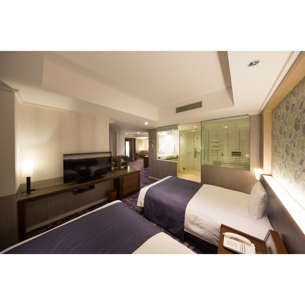 【ふるさと納税】スイートルーム＆展望レストラン「さくら」信州牛鉄板焼きプラン2名様 | ご当地 グルメ ホテル 宿泊券 食事 - 画像3