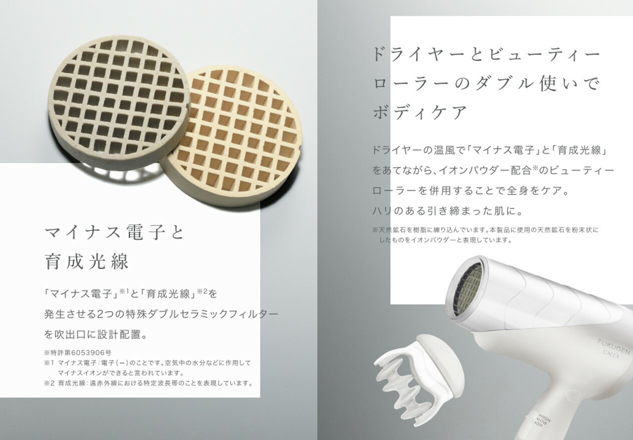 【ふるさと納税】IZUMI ヘアードライヤー FUKUGEN CALEA ホワイト（DR-RF365-W）| ドライヤー サロン ヘアケア 家電 電化製品 どらいやー 髪 製品 日用品 美容家電 家電 製品 日用品 人気 おすすめ 送料無料 風呂 洗面台 適温 適湿 振動気化方式 長野県 松本市 サムネイル3