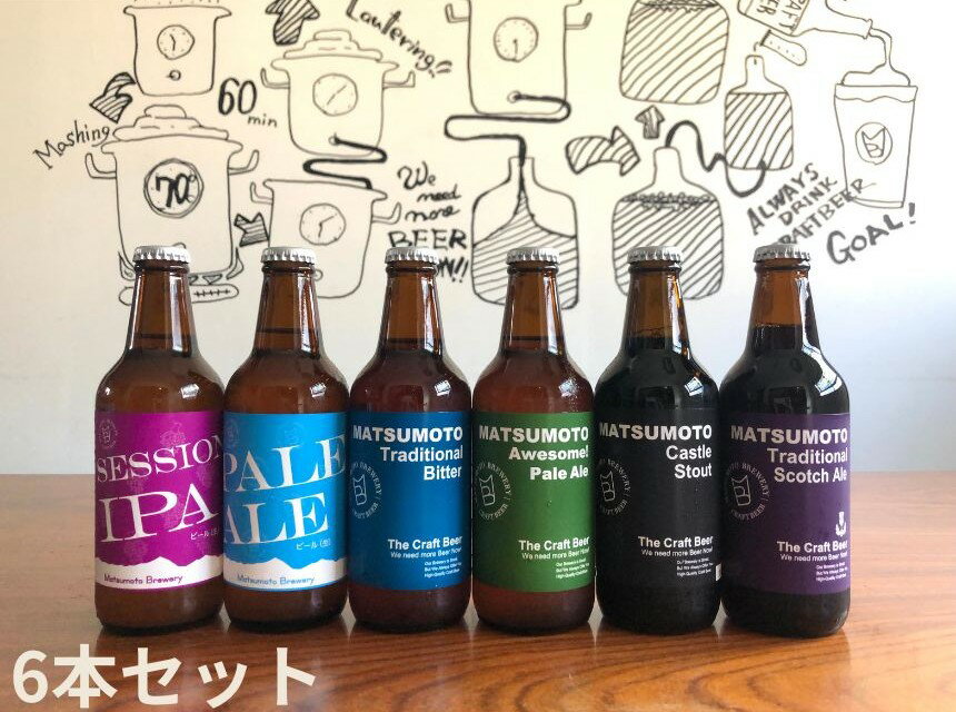 【ふるさと納税】【選べる本数】松本ブルワリー 6本 12本 20本 24本 クラフトビールセット | 酒 ビール セット 330ml クラフトビール 松本 ブルワリー 松本市 長野県 お酒 酒 アルコール サムネイル2