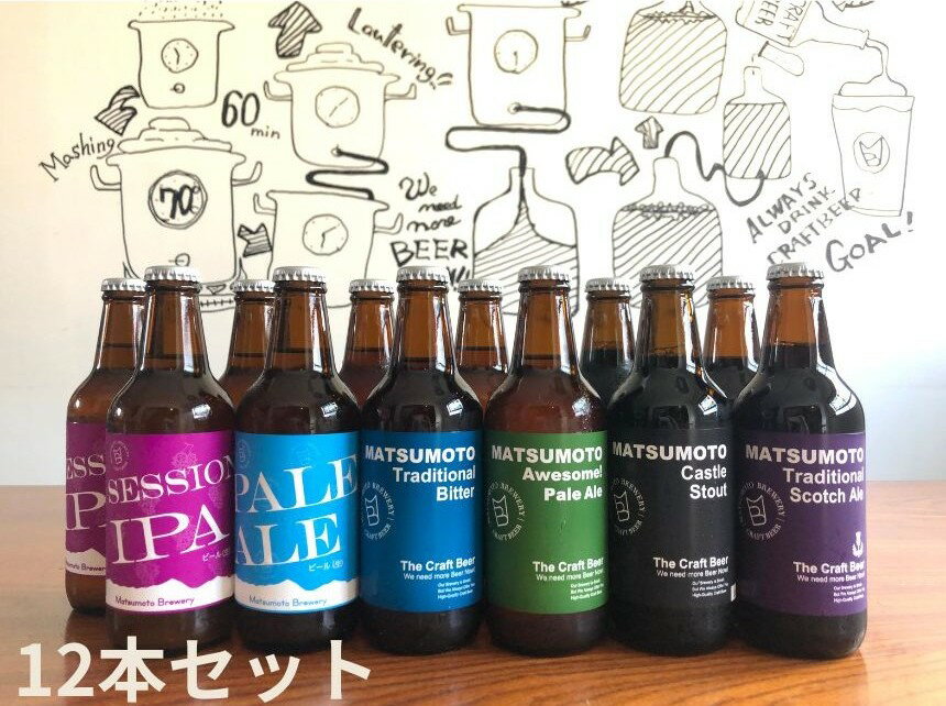 【ふるさと納税】【選べる本数】松本ブルワリー 6本 12本 20本 24本 クラフトビールセット | 酒 ビール セット 330ml クラフトビール 松本 ブルワリー 松本市 長野県 お酒 酒 アルコール サムネイル3