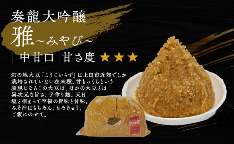 【ふるさと納税】（M） 味噌 無添加 信州味噌 700g みそ 米味噌 本当に良い物を少し 田舎みその最高峰 押し寄せるうま味をどうぞ味わってください 大吟醸みそ 米みそ 信州みそ ミソ 調味料 田舎味噌 長野県 長野 上田市 上田 株式会社大桂商店 サムネイル2