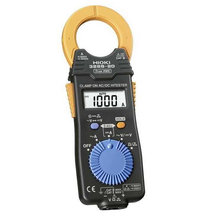 クランプオン AC/DC ハイテスタ 3288-20 日置電機 HIOKI 日置 AC DC 導通チェック 抵抗測定 電圧測定 UPS 小電流測定 クランプメーター テストリード 測定器 電化製品 信州 長野 長野県 上田市　お届け：60日以内に発送いたします