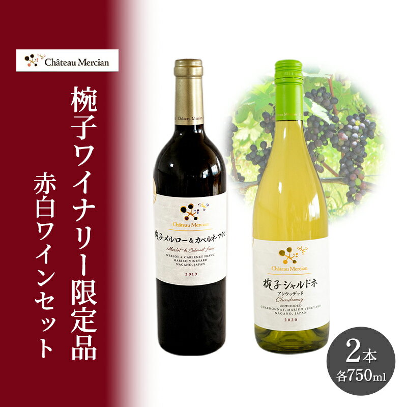 ワイン 飲み比べセット 750ml 2本セット 赤ワイン 白ワイン 赤白セット ギフト シャトーメルシャン椀子ワイナリー シャトーメルシャン ワイン お酒 酒 アルコール 宅飲み お祝い 記念日 飲み比べ セット 贈り物 プレゼント 信州 長野 長野県 上田市