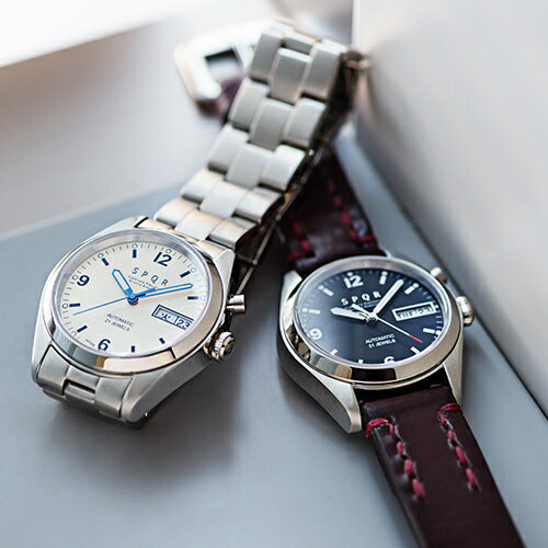 ＜腕時計 機械式＞SPQR Ventuno dd（アイボリー） | 腕時計 時計 ブランド SPQR スポール メンズ レディース 男女兼用 ギフト プレゼント 贈り物 アイボリー 自動巻 機械式 バンド9種 ステンレス