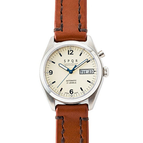 【ふるさと納税】＜腕時計 機械式＞SPQR Ventuno dd（アイボリー） | 腕時計 時計 ブランド SPQR スポール メンズ レディース 男女兼用 ギフト プレゼント 贈り物 アイボリー 自動巻 機械式 バンド9種 ステンレス サムネイル3