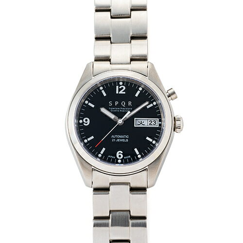＜腕時計　機械式＞SPQR Ventuno dd（ブラック） | 腕時計 時計 ブランド SPQR スポール メンズ レディース 男女兼用 ギフト プレゼント 贈り物 ブラック バンド8種 ステンレス