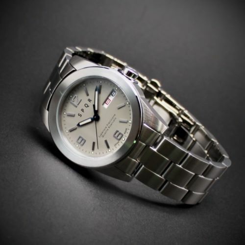 ＜腕時計 クオーツ式＞SPQR masterpiece dd【ステンレス無垢バンド】 | 腕時計 時計 ブランド SPQR スポール メンズ レディース 男女兼用 ギフト プレゼント 贈り物 アイボリー グレイ ブラック 黒 ステンレス