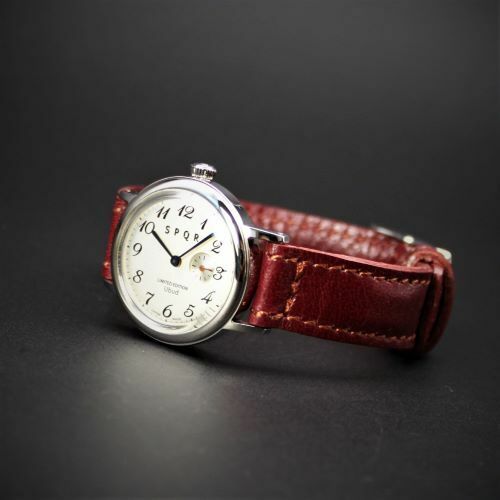 ＜腕時計 クオーツ式＞SPQR Ubud-Q　文字盤アイボリー | 腕時計 時計 ブランド SPQR スポール メンズ レディース 男女兼用 ギフト プレゼント 贈り物 アイボリー バンド3種 ステンレスメッシュ レザー キャメル バーガンディ