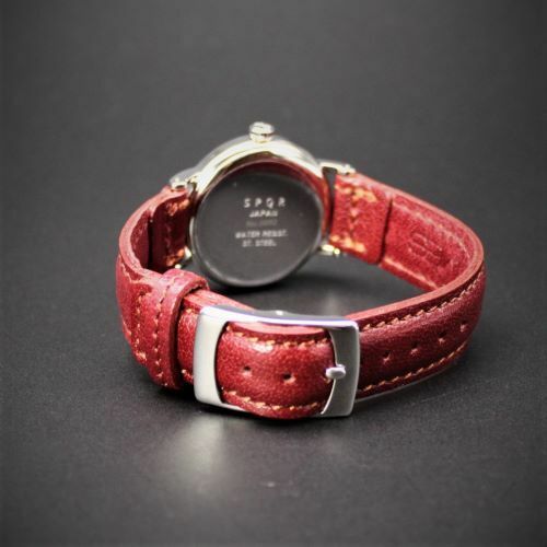 【ふるさと納税】＜腕時計 クオーツ式＞SPQR Ubud-Q　文字盤アイボリー | 腕時計 時計 ブランド SPQR スポール メンズ レディース 男女兼用 ギフト プレゼント 贈り物 アイボリー バンド3種 ステンレスメッシュ レザー キャメル バーガンディ サムネイル3