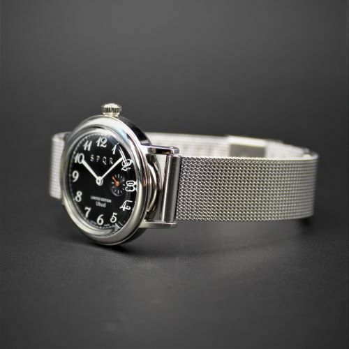 【ふるさと納税】＜腕時計 クオーツ式＞SPQR Ubud-Q　文字盤ブラック | 腕時計 時計 ブランド SPQR スポール メンズ レディース 男女兼用 ギフト プレゼント 贈り物 ブラック 黒 バンド3種 ステンレスメッシュ レザー キャメル バーガンディ サムネイル3