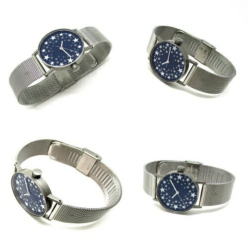 【ふるさと納税】＜腕時計 クオーツ式＞札幌駅　星の大時計【ケース径】37mm | 腕時計 時計 ブランド SPQR スポール メンズ ボーイズ ギフト プレゼント 贈り物 バンド3種 ステンレスメッシュ レザー ホワイト 白 ブラック 黒 サムネイル3