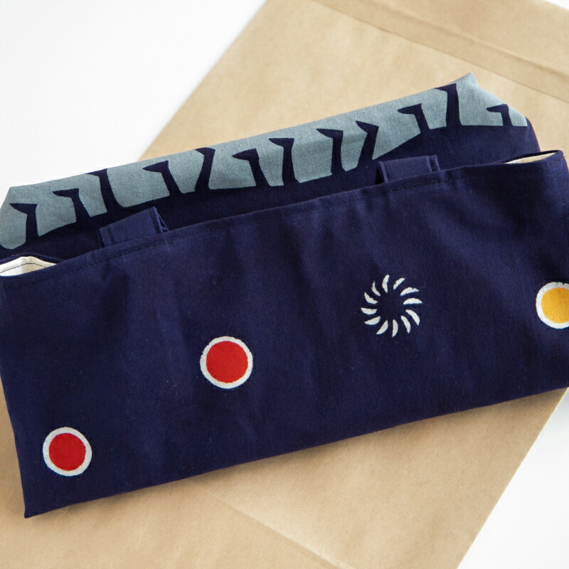 【ふるさと納税】獅子舞 手提げ バック ( 20貫丸紡生地 紺色 ) | 装飾品 鞄 カバン かばん バッグ 手提げバッグ 紺色 紺 20貫丸紡生地 綿100％ 綿 獅子舞 長野県 飯田市 信州 AV06 サムネイル2