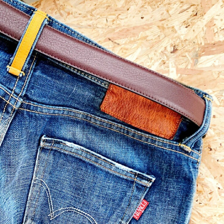 【ふるさと納税】【 国産 】 本革 ドレスベルト1本 SD8046 ダークブラウン | 革 本革 ベルト レザー 高級 国産 信州 南信州 送料無料 ふるさと納税 長野県 飯田市 Q23 サムネイル2