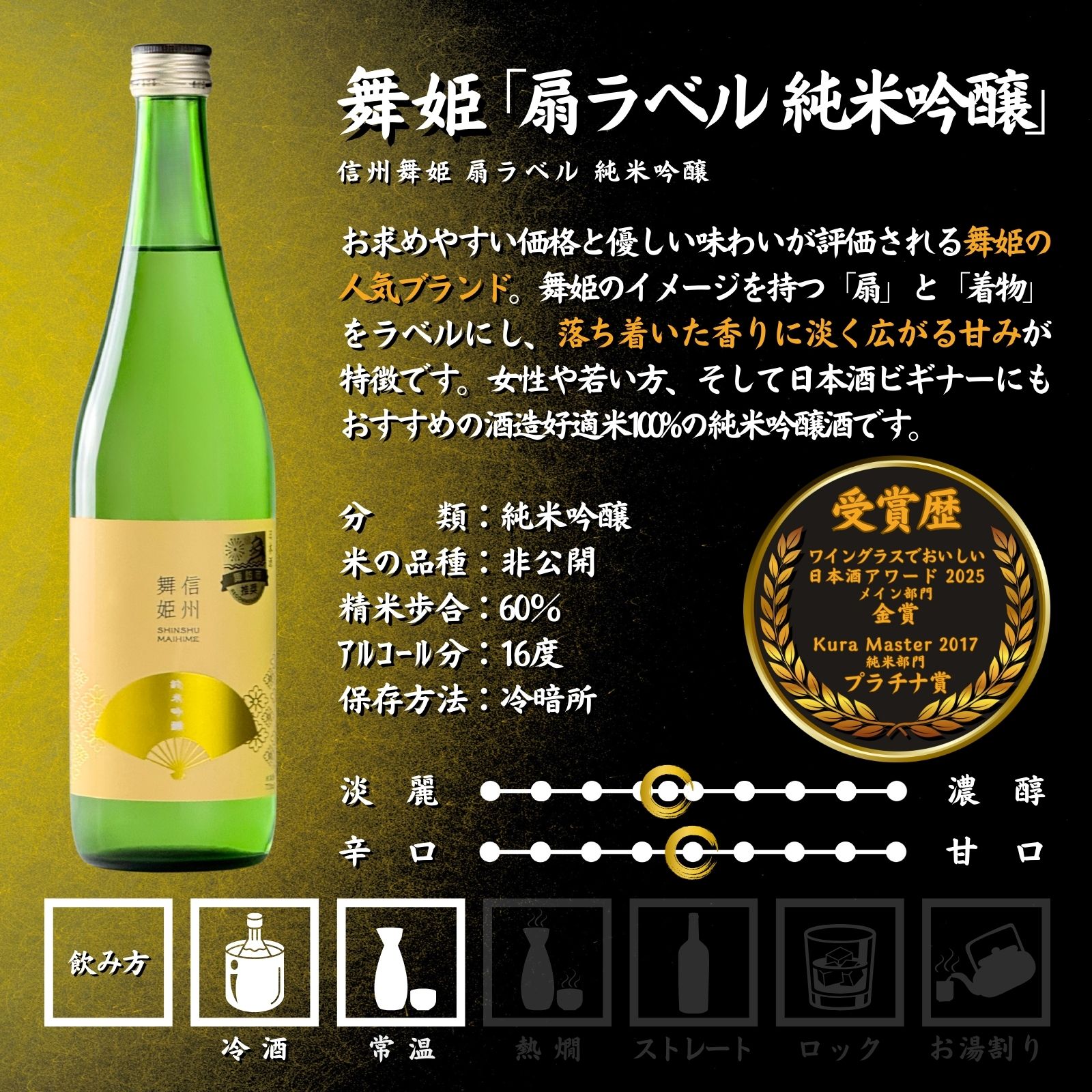 【ふるさと納税】信州 諏訪五蔵 純米吟醸 純米酒 日本酒 飲み比べ セット 720ml 4本 舞姫 「扇ラベル 純米吟醸」 麗人 「純米吟醸 麗人」 本金 「純米酒 ひとごこち」 真澄 「白妙」 地酒 プレゼント ギフト 父の日 長野県 諏訪市【102-55】 サムネイル2