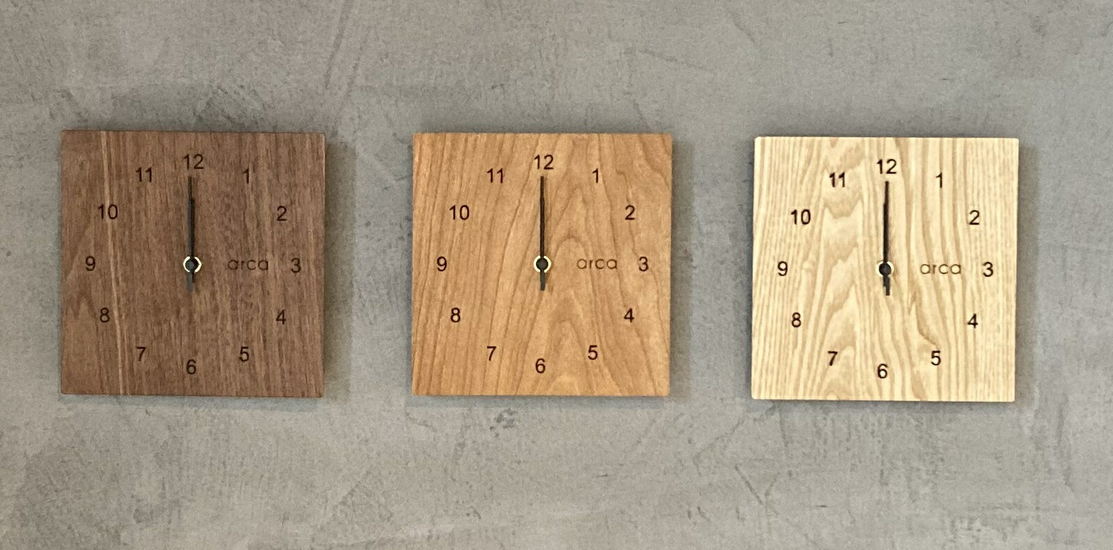 【ふるさと納税】arca_muku 時計 全3種 ( ウォールナット チェリー セン ) ／ CHAANY チャーニー 掛時計 置時計 電波時計 天然木 木製 お祝い プレゼント ギフト おしゃれ シンプル おすすめ時計 おすすめ掛時計 おすすめ置時計 おすすめ 信州 長野県 諏訪 諏訪市 【85-03】 サムネイル3