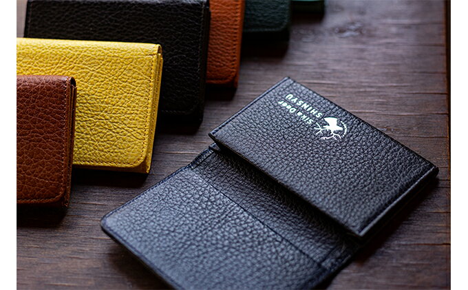 【ふるさと納税】鹿革　名刺入れ　【ネイビーブルー】プレゼント 女性 オシャレ 男性 ギフト レディース メンズ 地域のお礼の品 カタログ ファッション小物 サムネイル3