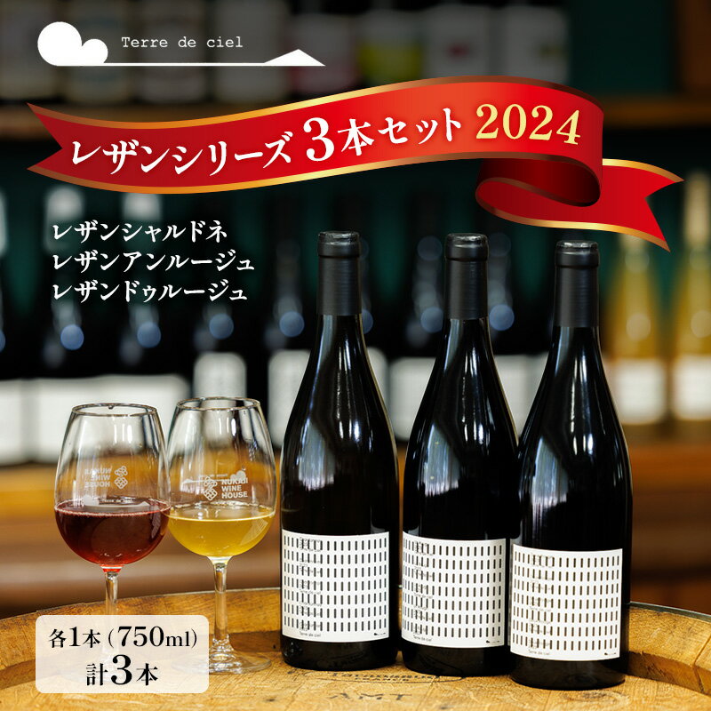 ワイン3本セット（レザンシャルドネ・レザンアンルージュ・レザンドゥルージュ） 赤ワイン 白ワイン お酒 酒 アルコール 長野県 小諸市 小諸 ギフト プレゼント