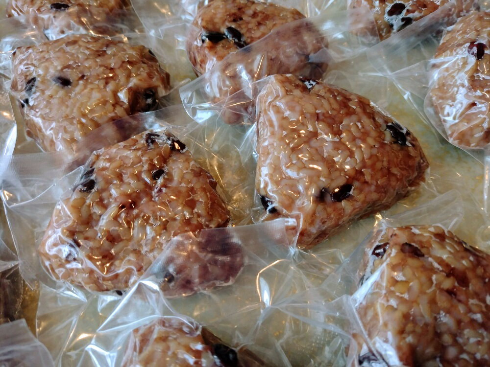 【ふるさと納税】酵素玄米おむすび 伊那市産米 プレーン7個バラエティ7個セット 冷凍【012-62】｜伊那市 おむすび 玄米酵素 伊那市産米 プレーン 健康 もちもち 食感 腹持ち デトックス 炊き上げ 消化 吸収 - 画像3