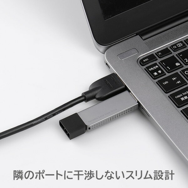 【ふるさと納税】【028-04】ロジテック スリム外付けSSD　500GB【LMD-SPDL050U3】 サムネイル2
