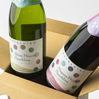 【ふるさと納税】【たかやしろファーム】シャインマスカット&ナガノパープルスパークリングセット 720ml×2本【1495164】 サムネイル2