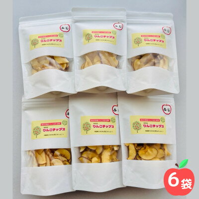 【ふるさと納税】信州中野のりんごチップス　6袋セット　ワンちゃんも食べられます。　【1618377】 サムネイル3