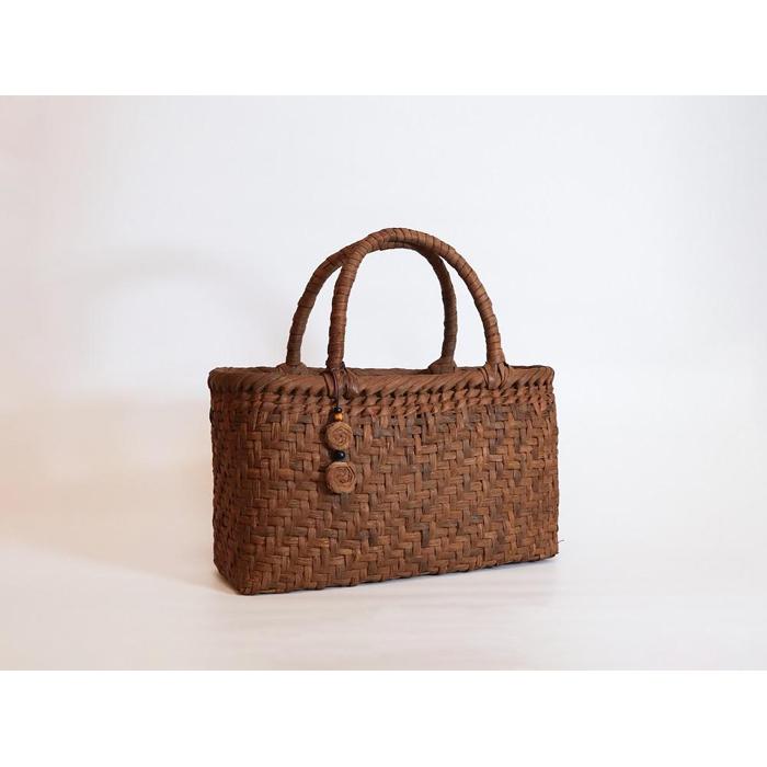 【ふるさと納税】純国産 山葡萄かご　商品番号No.2 | 天然素材 かご バッグ 山葡萄籠 | 天然素材 かご バッグ 山葡萄籠 サムネイル2