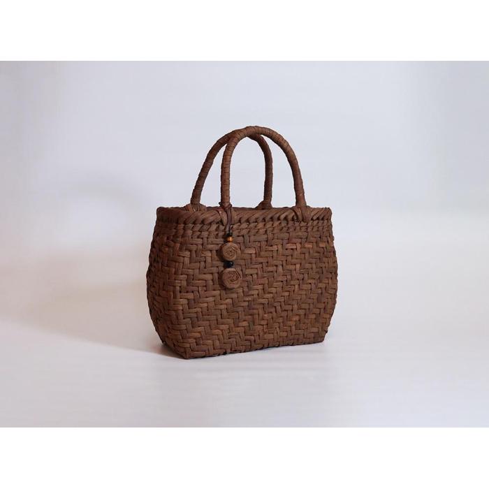 【ふるさと納税】純国産 山葡萄かご　商品番号No.3 | 天然素材 かご バッグ 山葡萄籠 | 天然素材 かご バッグ 山葡萄籠 サムネイル2