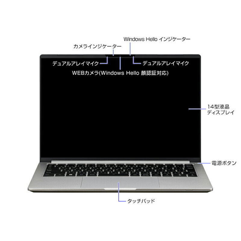 【ふるさと納税】「made in 飯山」マウスコンピューター 14型 Corei7 ノートパソコン 約975g【1680】【 リモートワーク 仕事 家電 パソコン ノートパソコン ノートPC 14インチ Windows 11 ウィンドウズ 64ビット 16GB 長野県 飯山市 】 サムネイル3