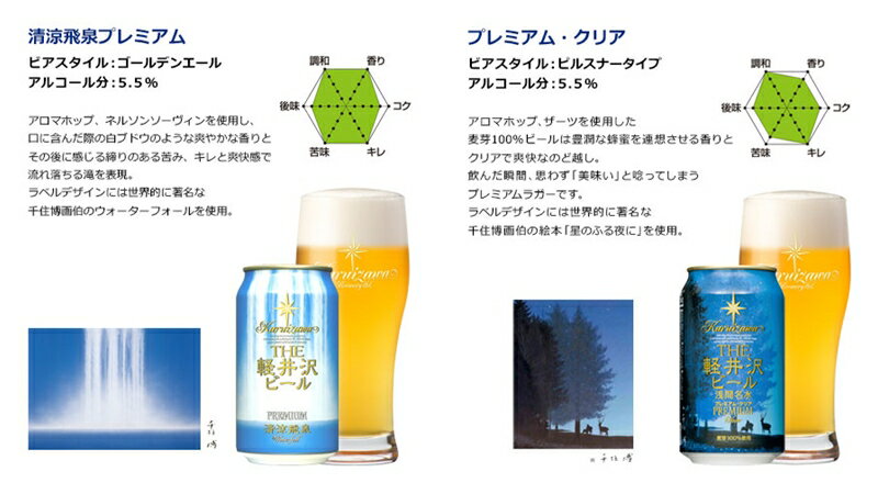 【ふるさと納税】THE軽井沢ビール 8種2瓶6缶 飲み比べ ギフトセット 【 軽井沢ブルワリー お中元 お歳暮 母の日 父の日 家飲み おすすめ　お取り寄せ 内祝い ギフト 送料無料 晩酌 長野県 佐久市 】 サムネイル2