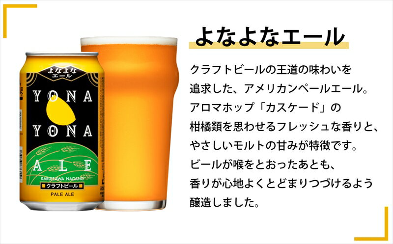 【ふるさと納税】 クラフトビール 350ml 3種24本 飲み比べセット 【ヤッホーブルーイング よなよなエール クラフトザウルス ペールエール 軽井沢高原ビール 地ビール 詰合せ ギフト 人気 お酒 酒 長野県 佐久市 】 サムネイル3