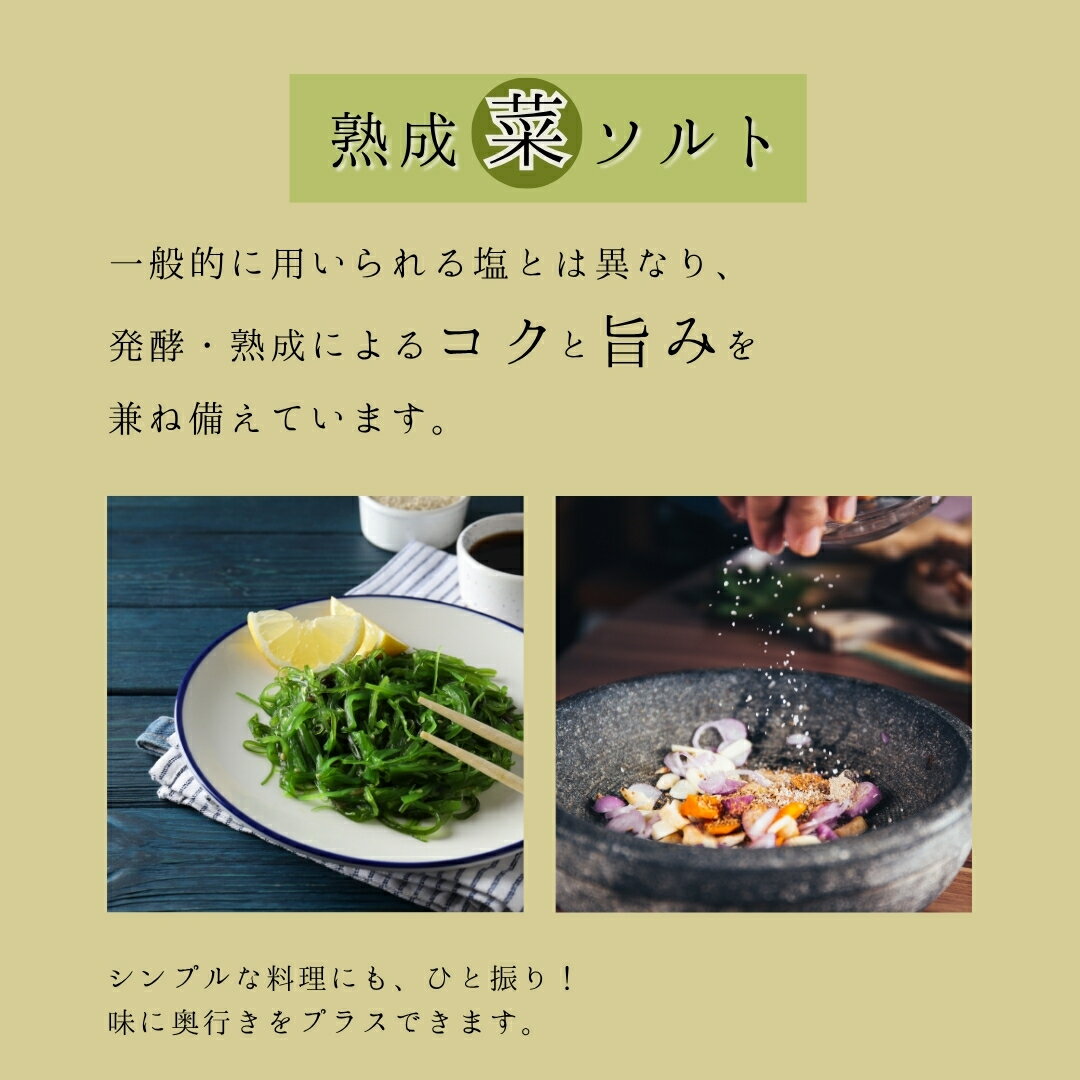 【ふるさと納税】熟成菜ソルト3種セット ＜漬物屋が作る新しい調味料＞| 信州 長野 千曲市 送料無料 サムネイル3