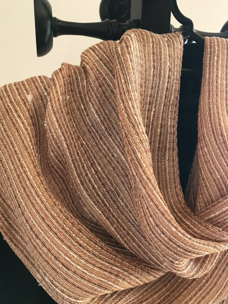 【ふるさと納税】杏染めストール100％国産シルク| 信州 長野 千曲市 送料無料 サムネイル2