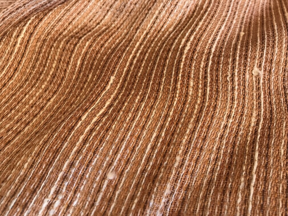 【ふるさと納税】杏染めストール100％国産シルク| 信州 長野 千曲市 送料無料 サムネイル3