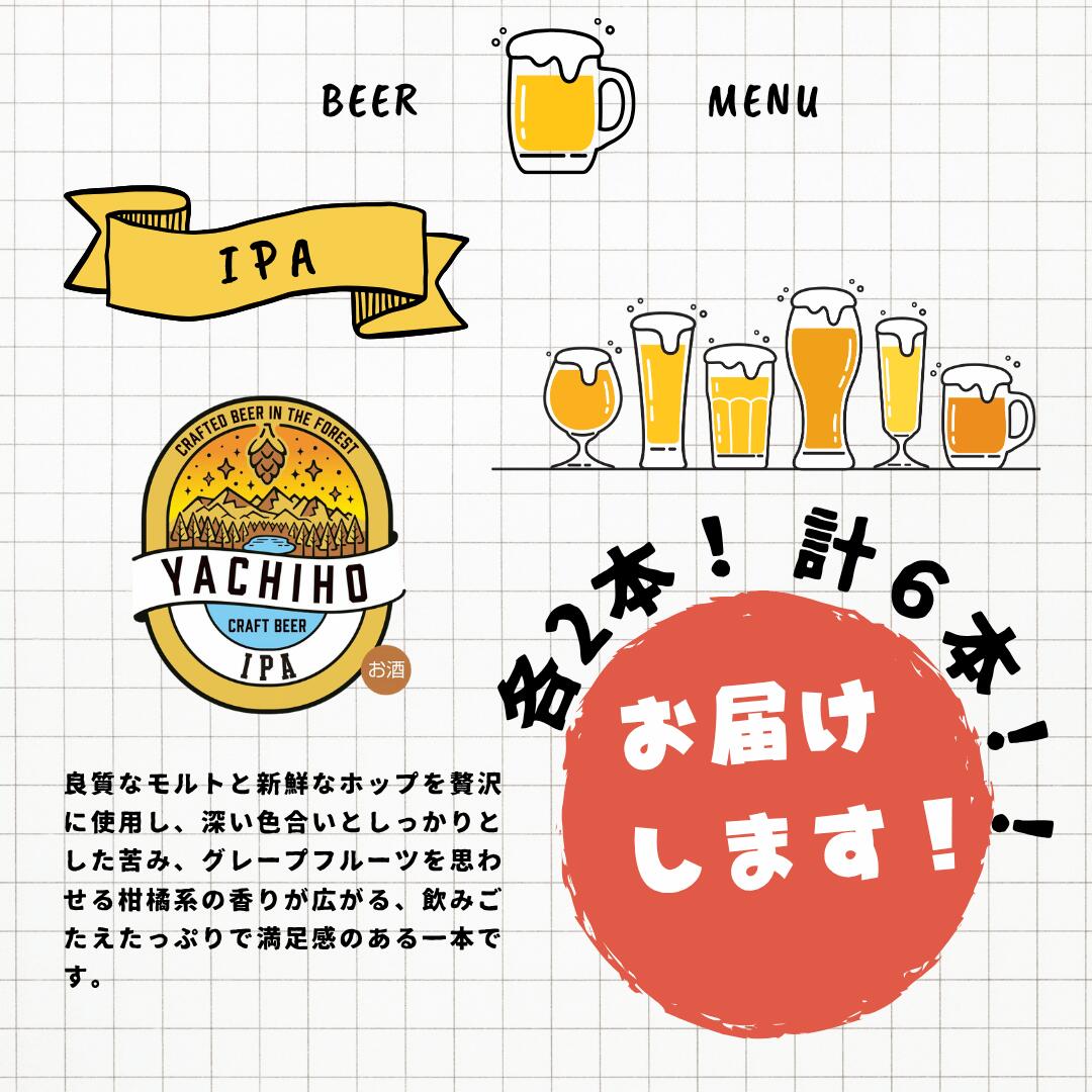 【ふるさと納税】高原の湧水でつくるクラフトビール　八千穂高原ビール　350ml×6本セット（3種×2本）[YB-102] サムネイル3