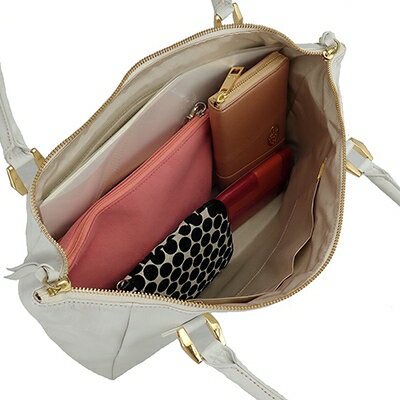 【ふるさと納税】【濱野皮革工藝のニューアルディートートバッグ】軽くて毎日持ち歩きたくなるバッグです。(ホワイト)【1112751】 サムネイル3