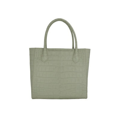 【ふるさと納税】【濱野皮革工藝】A4収納　HAMANO クロコ　スクエアトートバッグ(グレージュ)【1230919】 サムネイル2