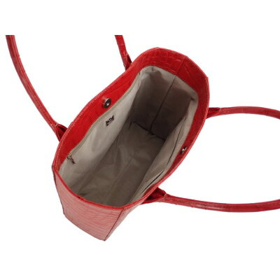 【ふるさと納税】【濱野皮革工藝】 クロコ　スクエアトート(レッド)【1263975】 サムネイル2