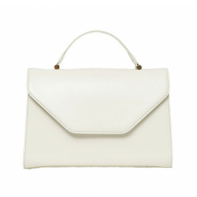 【濱野皮革工藝 HAMANO バッグ】プティ・フォルムUNO(アイボリー×ゴールド)【1616475】