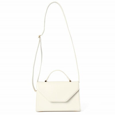 【ふるさと納税】【濱野皮革工藝 HAMANO バッグ】プティ・フォルムUNO(アイボリー×ゴールド)【1616475】 サムネイル2