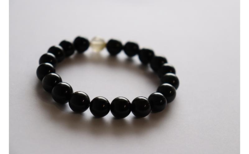 【ふるさと納税】黒耀石のブレスレット（16cm） アクセサリー ファッション - 画像2