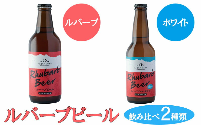 【ふるさと納税】クラフトビール ルバーブ ビール 飲み比べ 2種類 （ホワイト・ルバーブ） 長野 地ビール　【 酒 お酒 】 サムネイル2