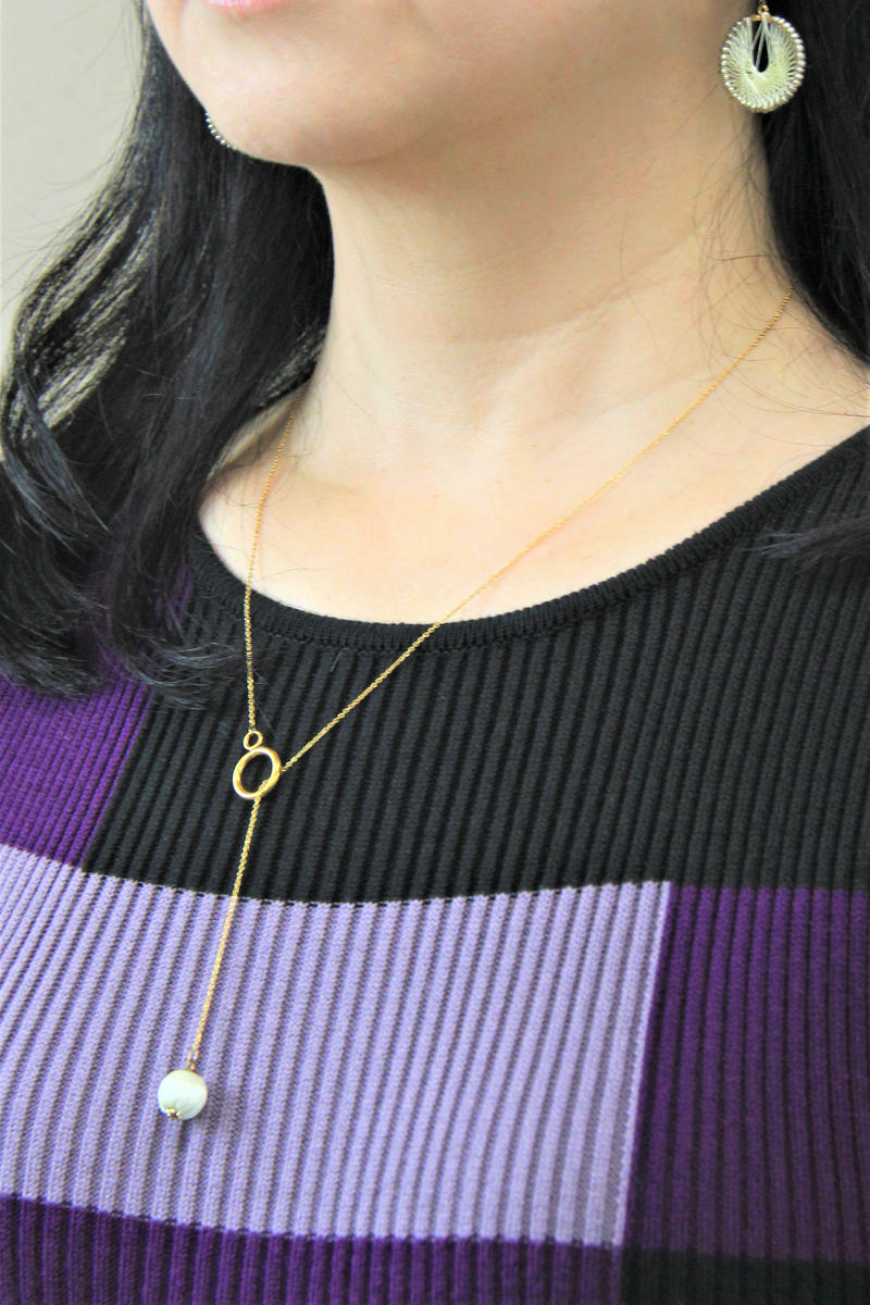 【ふるさと納税】野生のシルク　繊維のダイヤモンド　天蚕糸のアクセサリー（ネックレス) サムネイル3