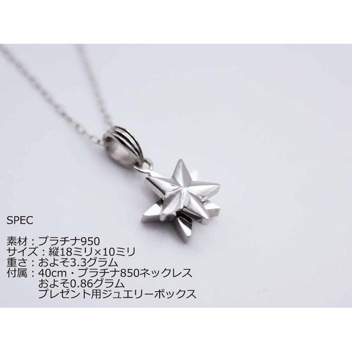 【ふるさと納税】ブランツ 流星プラチナペンダント ｜ プラチナ 950 95% 回転 可動式 星 ペンダント メテオ star スター 流星 首飾り 天体 夜空 スピン プレゼント クリスマス 贈答 アクセサリー 装飾 高級 貴金属 サムネイル2