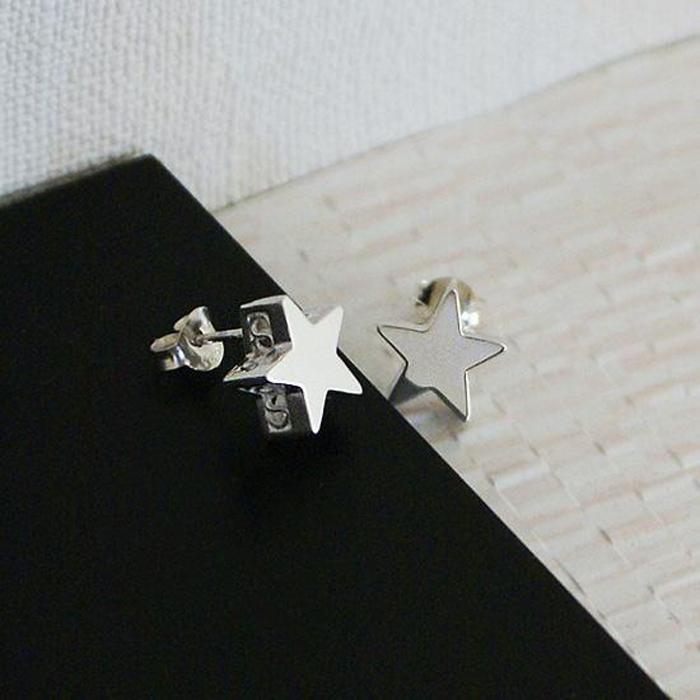 【ふるさと納税】ブランツ 星のピアス ｜ 星型 ピアス シルバー 立体 装飾 両耳 五芒星 星空 宙ジュエリー 鏡面 星 star スター 流星 シルバー 銀 耳飾り 天体 夜空 サムネイル3