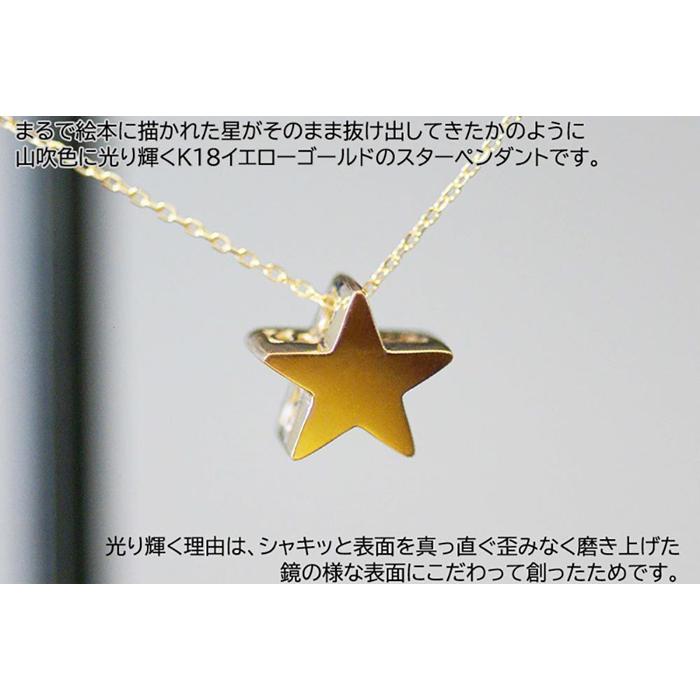 【ふるさと納税】ブランツ 立体ゴールドスターペンダント ｜ イエローゴールド K18 星 ペンダント 40センチ 宇宙 星空 五芒星 立体 スター 鏡面 鏡 鏡面仕上げ ジュエリー ハイジュエリー 貴金属 750 金 ゴールド プレゼント クリスマス 誕生日 サムネイル2