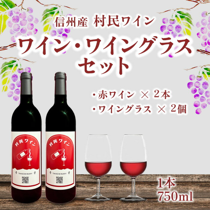 赤ワイン メルロー ヤマブドウ ワイングラス 割れない ペア セット エコ ワイン・グラス セット（赤ワイン2本＋グラス2個）1256