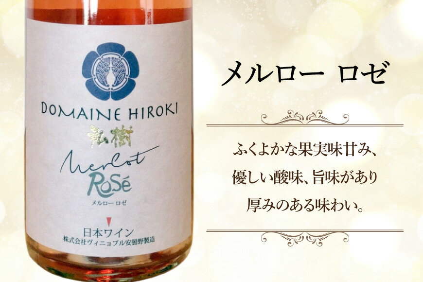 【ふるさと納税】 ロゼワイン メルロー ロゼ 750ml 1本 [ヴィニョブル安曇野 長野県 池田町 48110728] ギフト ワイン サムネイル2