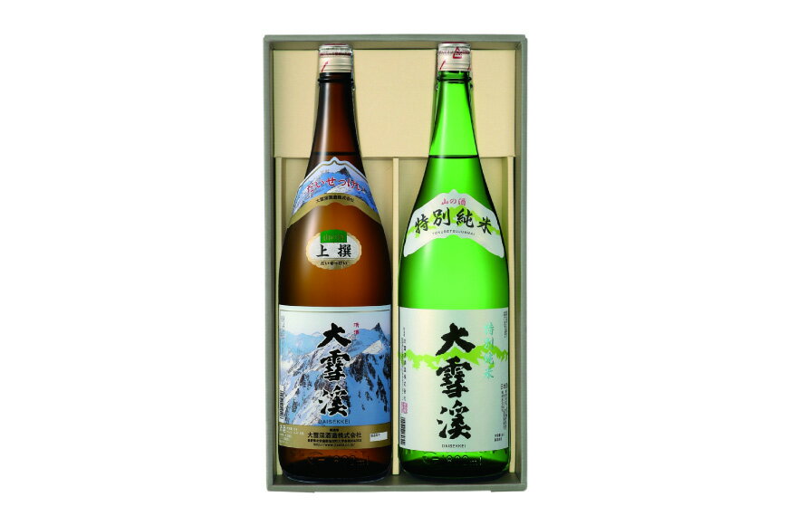 【ふるさと納税】 日本酒 飲み比べセット 大雪渓 安曇野 山の宴セット 1.8L 2本 セット [大雪渓酒造 長野県 池田町 48110827] 地酒 辛口 スッキリ 飲み比べ 長野 上撰 特別純米酒 純米酒 酒 お酒 1.8 一升瓶 サムネイル2